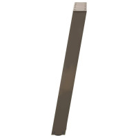 Produktbild för Konsolbordsben U-formade 2 st naturstål 38x(72-73) cm stål
