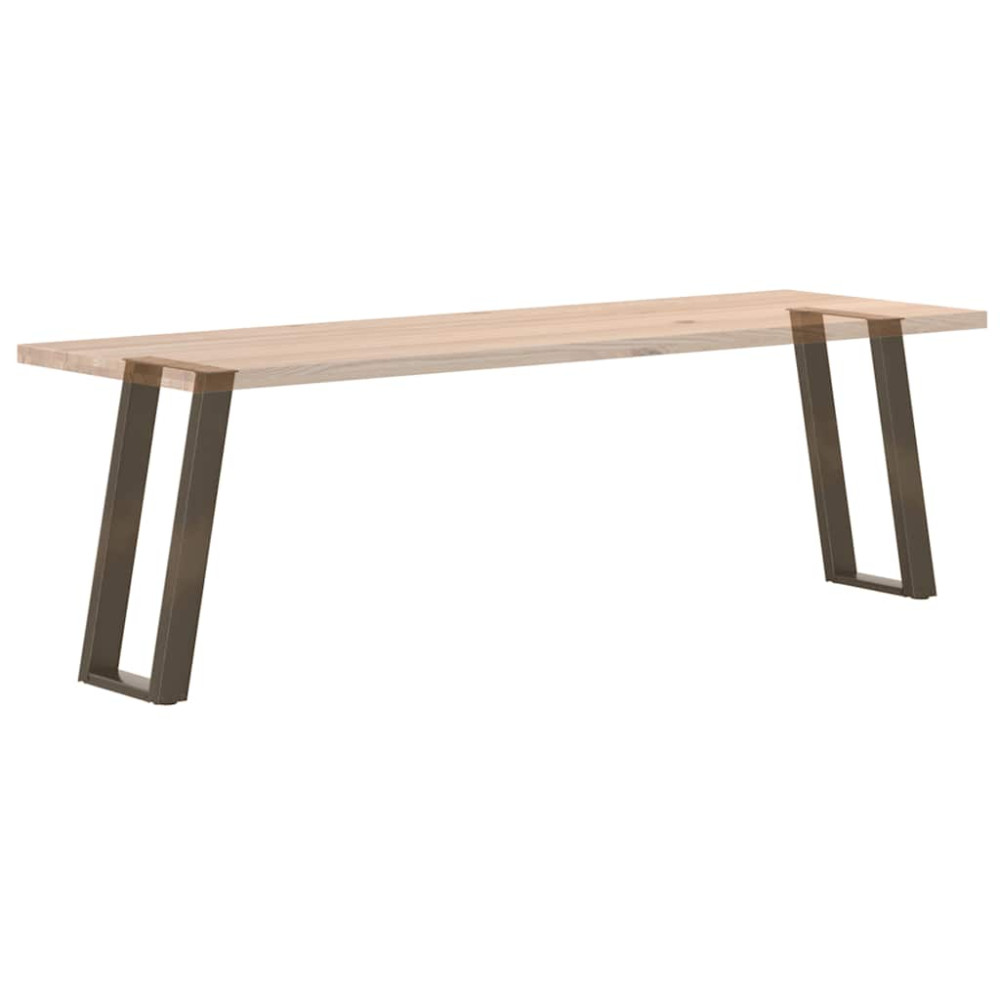 Produktbild för Konsolbordsben U-formade 2 st naturstål 38x(72-73) cm stål