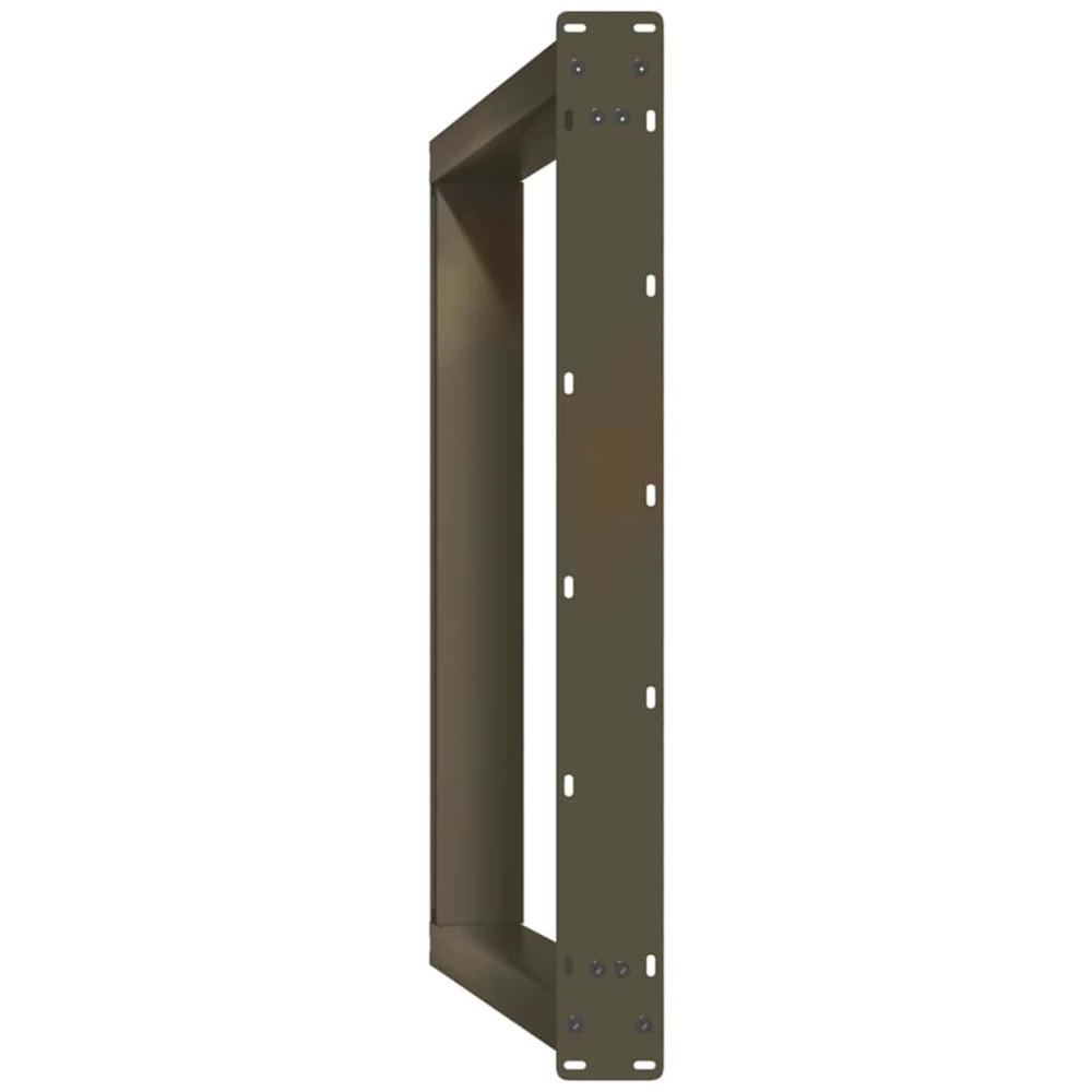 Produktbild för Matbordsben U-formade 2 st naturstål 70x(72-73) cm stål