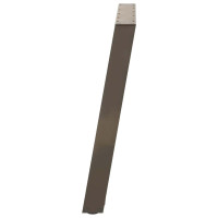 Produktbild för Matbordsben U-formade 2 st naturstål 90x(72-73) cm stål