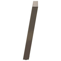 Produktbild för Matbordsben U-formade 2 st naturstål 100x(72-73) cm stål