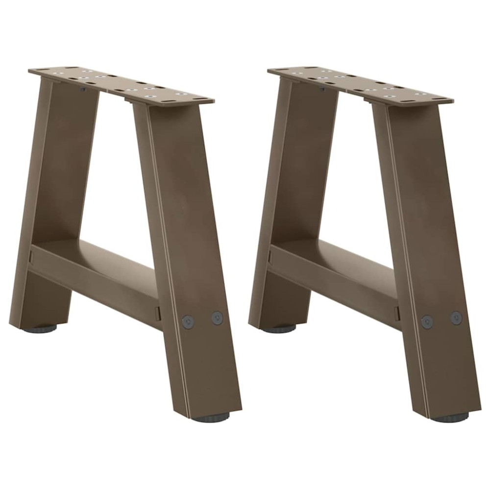 Produktbild för Soffbordsben A-formade 2 st 40x(30-31) cm stål