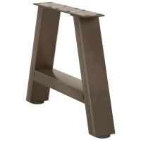 Produktbild för Soffbordsben A-formade 2 st 50x(30-31) cm stål