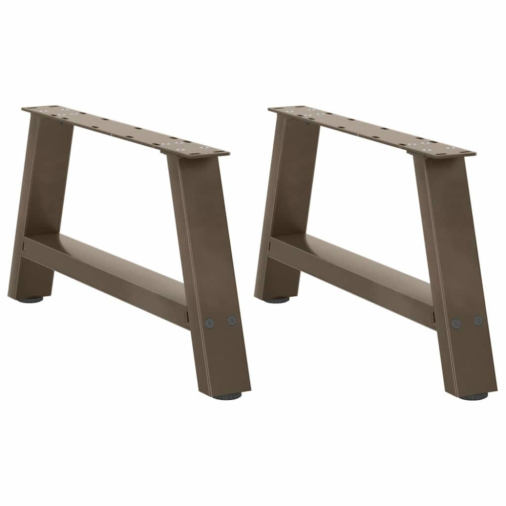 Produktbild för Soffbordsben A-formade 2 st 70x(30-31) cm stål