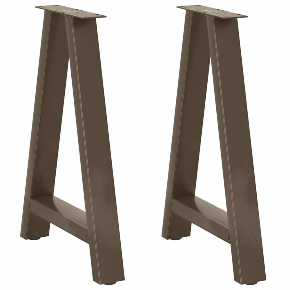 Produktbild för Matbordsben A-formade 2 st 50x(72-73) cm stål