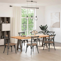 Produktbild för Matbordsben A-formade 2 st 50x(72-73) cm stål