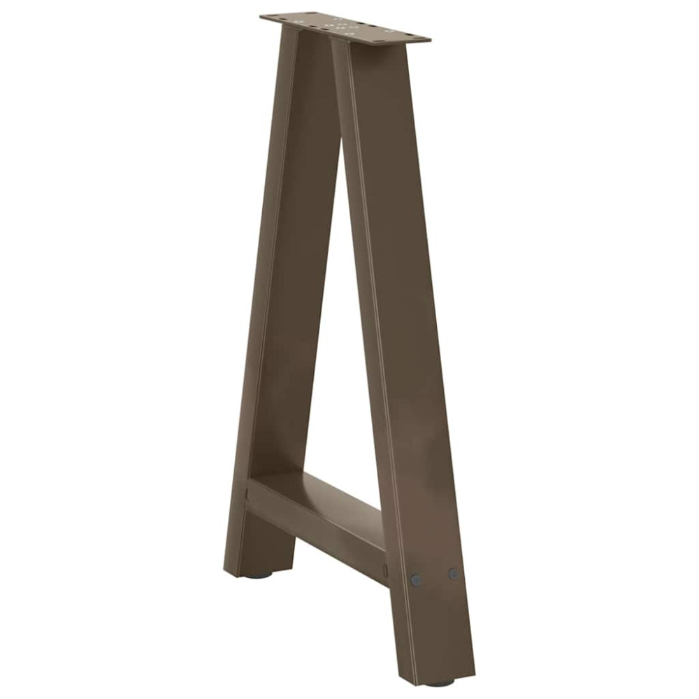 Produktbild för Matbordsben A-formade 2 st 50x(72-73) cm stål