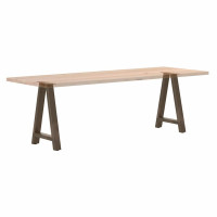Produktbild för Matbordsben A-formade 2 st 50x(72-73) cm stål
