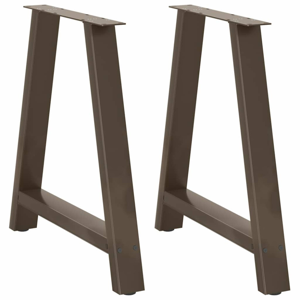 Produktbild för Matbordsben A-formade 2 st 70x(72-73) cm stål