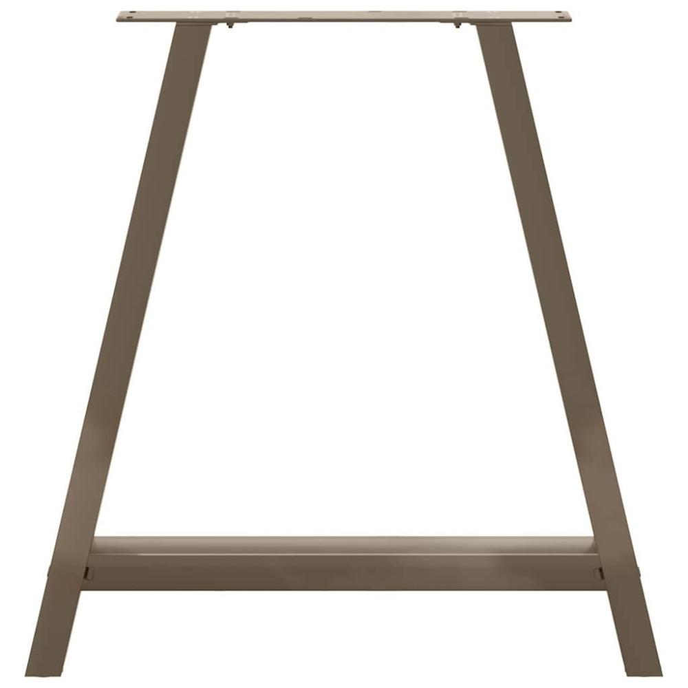 Produktbild för Matbordsben A-formade 2 st 70x(72-73) cm stål