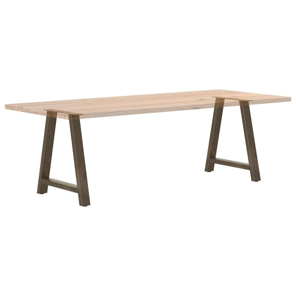 Produktbild för Matbordsben A-formade 2 st 70x(72-73) cm stål