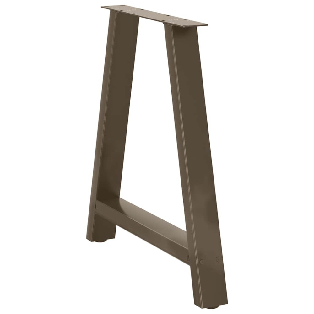 Produktbild för Matbordsben A-formade 2 st 80x(72-73) cm stål