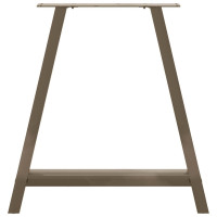 Produktbild för Matbordsben A-formade 2 st 80x(72-73) cm stål