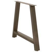 Produktbild för Matbordsben A-formade 2 st 90x(72-73) cm stål