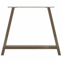 Produktbild för Matbordsben A-formade 2 st 90x(72-73) cm stål