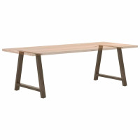 Produktbild för Matbordsben A-formade 2 st 90x(72-73) cm stål
