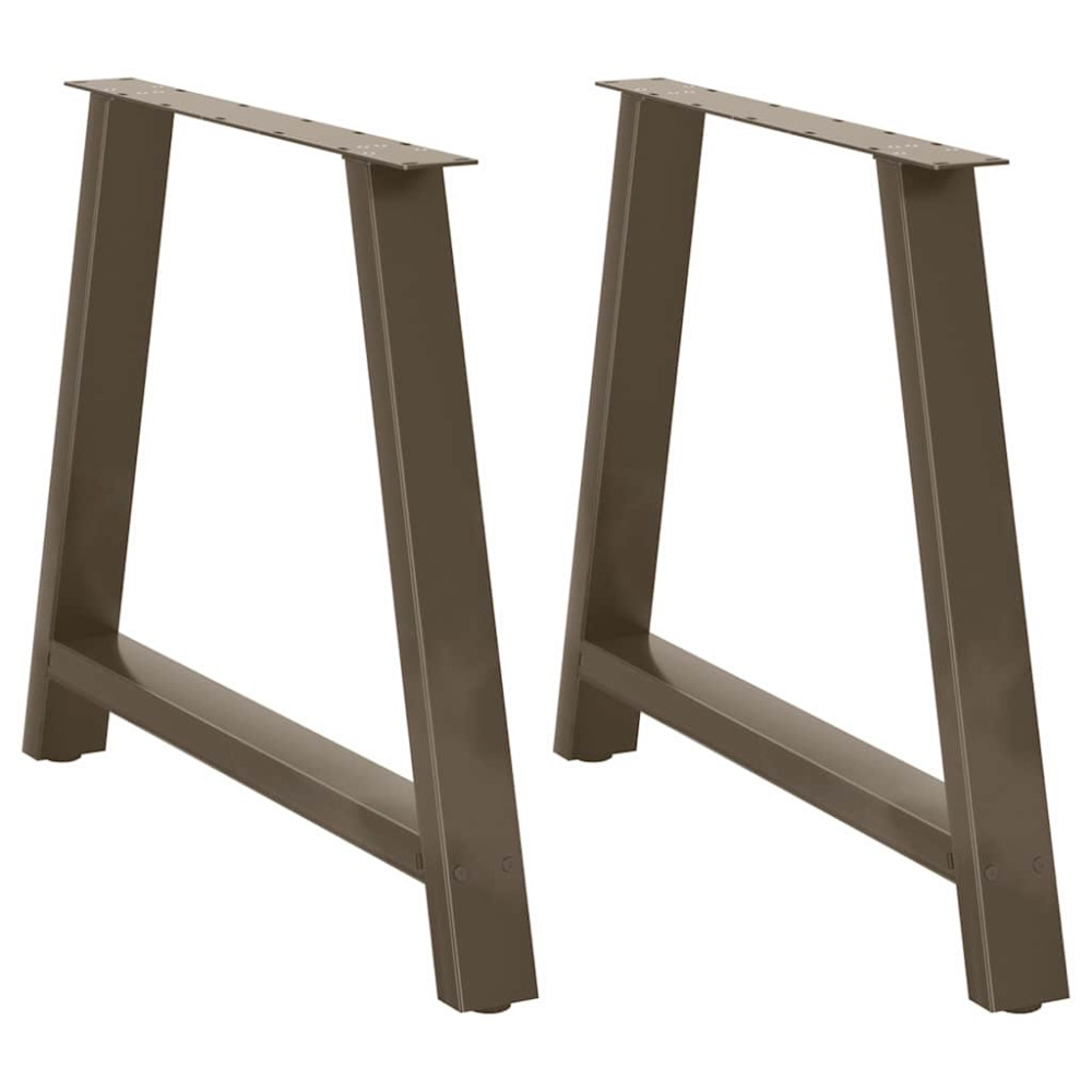 Produktbild för Matbordsben A-formade 2 st 100x(72-73) cm stål