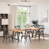 Produktbild för Matbordsben A-formade 2 st 100x(72-73) cm stål
