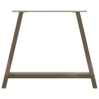 Produktbild för Matbordsben A-formade 2 st 100x(72-73) cm stål