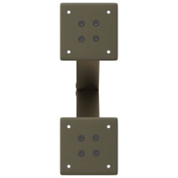 Produktbild för Soffbordsben X-formade 2 st naturstål 30x(30-31) cm stål