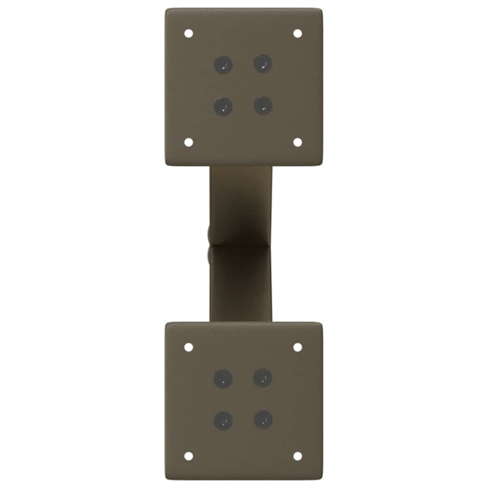 Produktbild för Soffbordsben X-formade 2 st naturstål 37x(30-31) cm stål