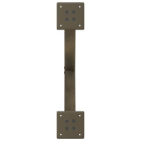 Produktbild för Soffbordsben X-formade 2 st naturstål 60x(30-31) cm stål