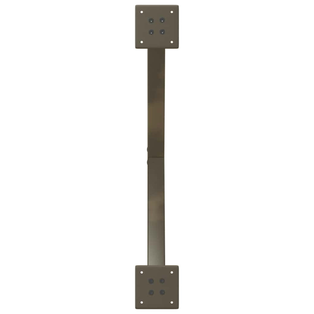 Produktbild för Soffbordsben X-formade 2 st naturstål 70x(30-31) cm stål