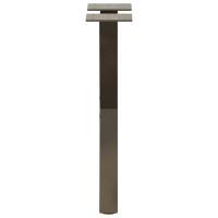 Produktbild för Soffbordsben X-formade 2 st naturstål 28x(42-43) cm stål