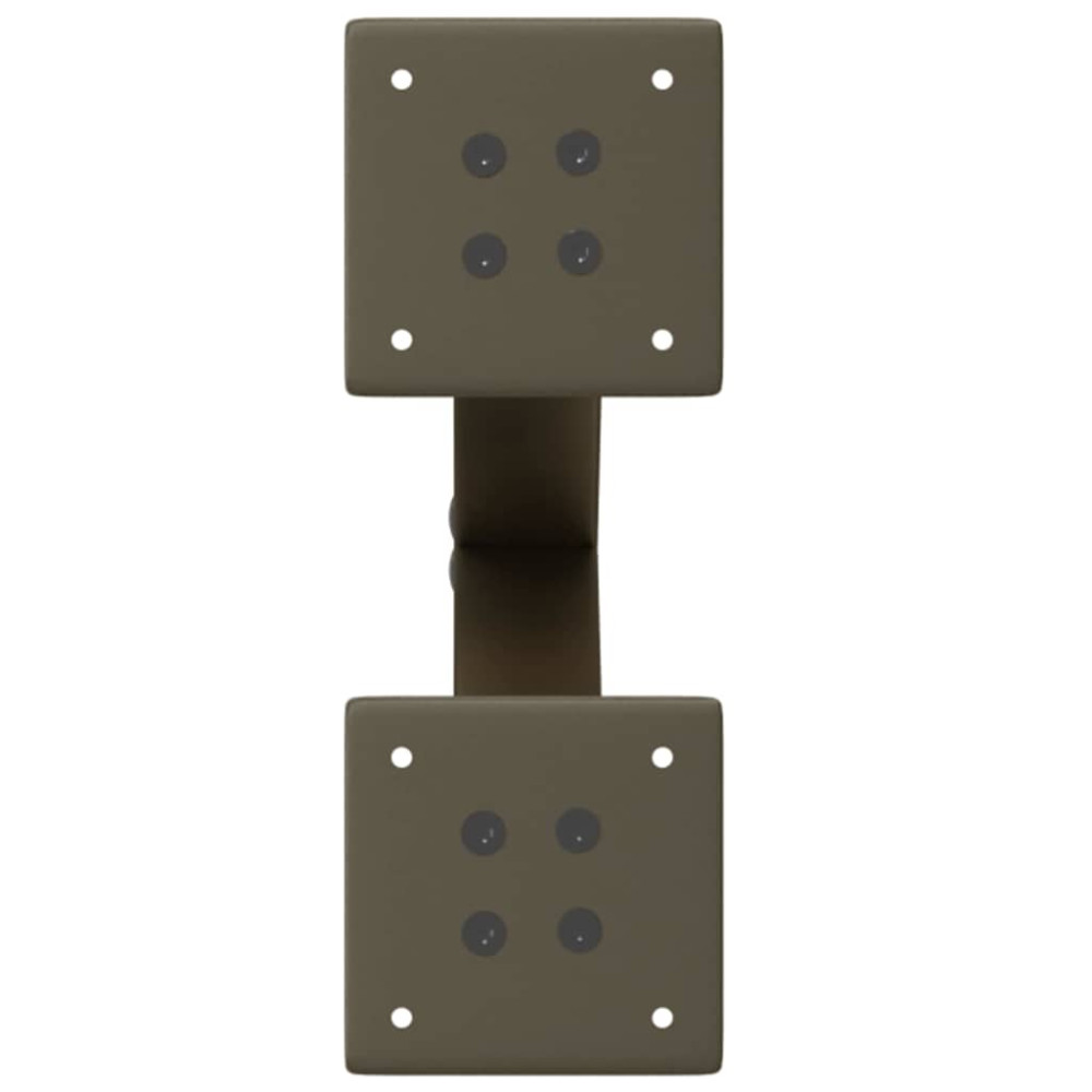 Produktbild för Soffbordsben X-formade 2 st naturstål 28x(42-43) cm stål
