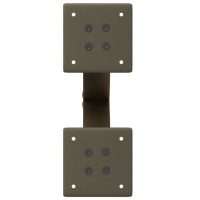 Produktbild för Soffbordsben X-formade 2 st naturstål 28x(42-43) cm stål