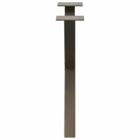 Produktbild för Soffbordsben X-formade 2 st naturstål 50x(42-43) cm stål