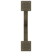 Produktbild för Soffbordsben X-formade 2 st naturstål 50x(42-43) cm stål