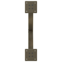 Produktbild för Soffbordsben X-formade 2 st naturstål 60x(42-43) cm stål