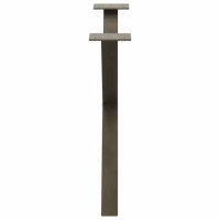 Produktbild för Soffbordsben X-formade 2 st naturstål 70x(42-43) cm stål