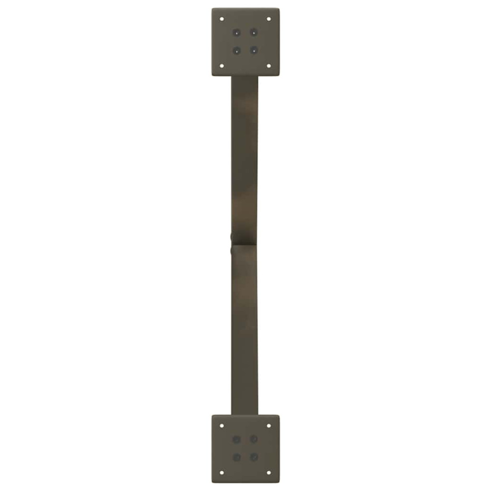 Produktbild för Soffbordsben X-formade 2 st naturstål 70x(42-43) cm stål