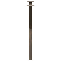Produktbild för Matbordsben X-formade 2 st naturstål 80x(72-73) cm stål