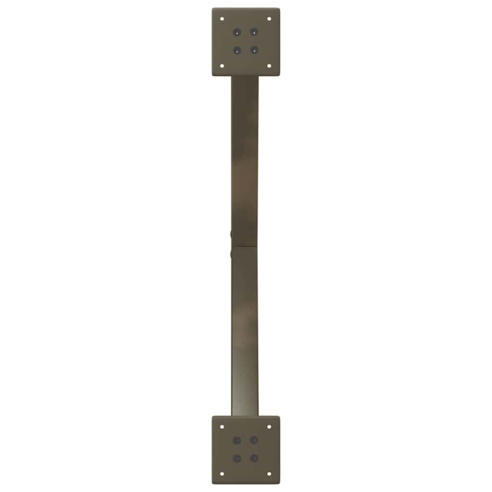 Produktbild för Matbordsben X-formade 2 st naturstål 80x(72-73) cm stål