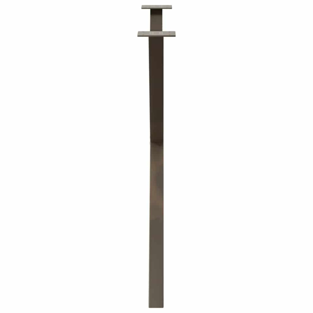 Produktbild för Matbordsben X-formade 2 st naturstål 90x(72-73) cm stål