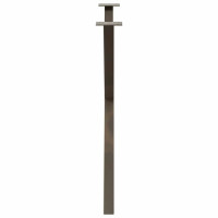 Produktbild för Matbordsben X-formade 2 st naturstål 90x(72-73) cm stål