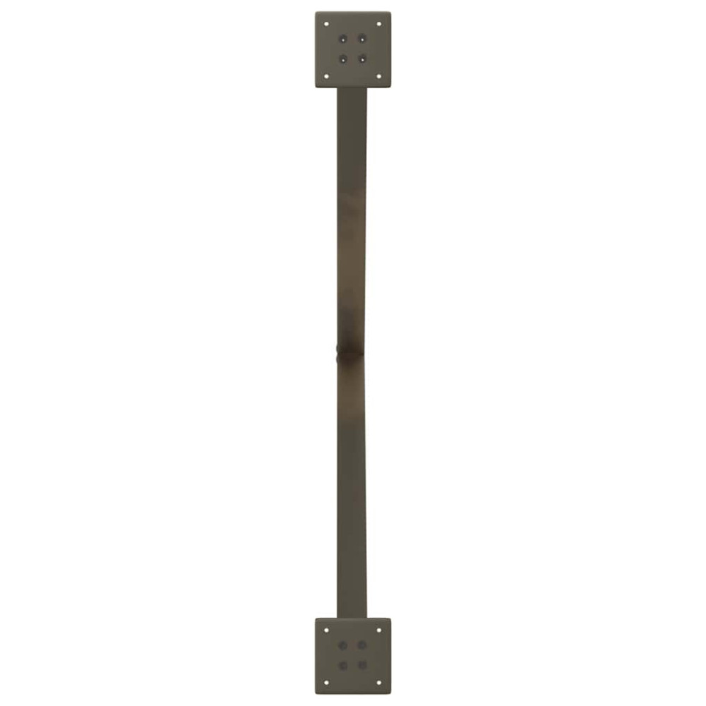Produktbild för Matbordsben X-formade 2 st naturstål 90x(72-73) cm stål