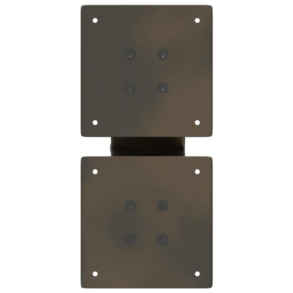 Produktbild för Soffbordsben X-formade 2 st naturstål 30x(30-31) cm stål