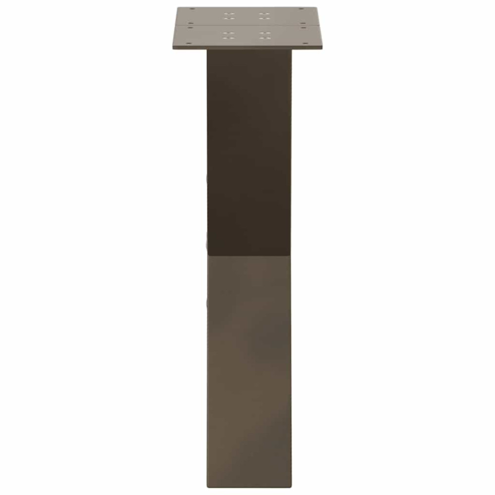Produktbild för Soffbordsben X-formade 2 st naturstål 28x(42-43) cm stål