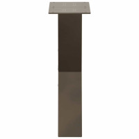 Produktbild för Soffbordsben X-formade 2 st naturstål 28x(42-43) cm stål