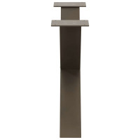 Produktbild för Soffbordsben X-formade 2 st naturstål 70x(42-43) cm stål