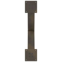 Produktbild för Soffbordsben X-formade 2 st naturstål 70x(42-43) cm stål