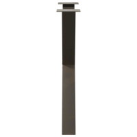 Produktbild för Matbordsben X-formade 2 st naturstål 80x(72-73) cm stål