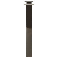 Produktbild för Matbordsben X-formade 3 st naturstål 70x(72-73) cm stål