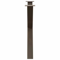 Produktbild för Matbordsben X-formade 3 st naturstål 90x(72-73) cm stål