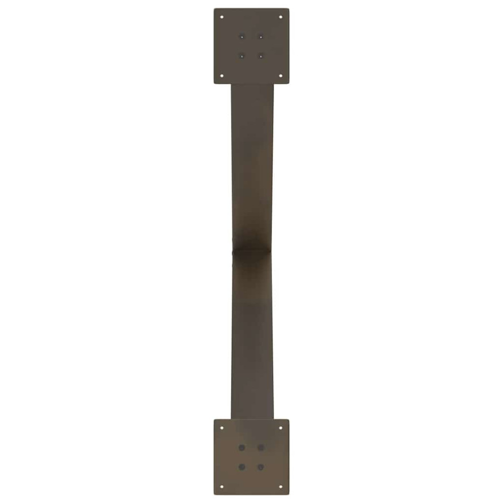Produktbild för Matbordsben X-formade 3 st naturstål 90x(72-73) cm stål