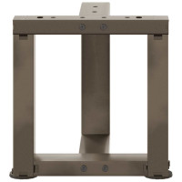 Produktbild för Soffbordsben T-formade 2 st svarta 30x25x(30-31) cm stål
